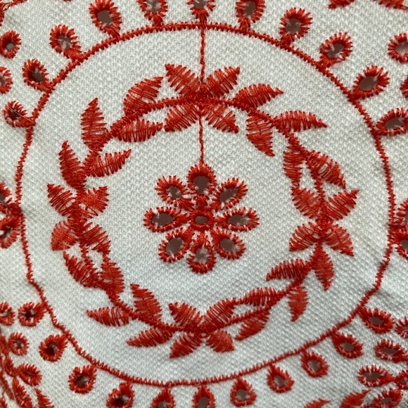 LOFT Orange Hand Made Mini Skirt - Picture 3 of 4